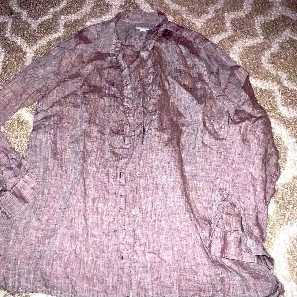 J Jill linen shirt size M